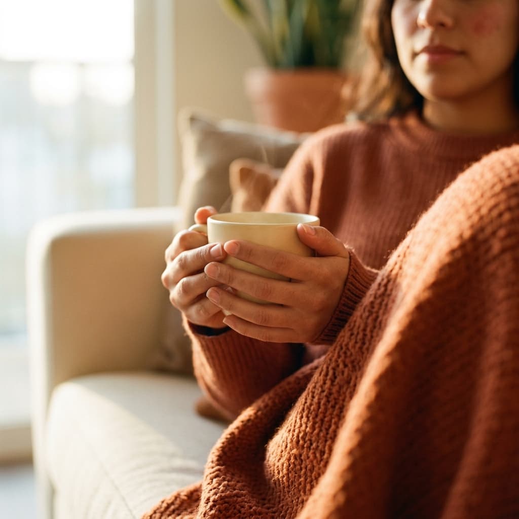 Mujer preocupada mostrando ansiedad y dependencia emocional