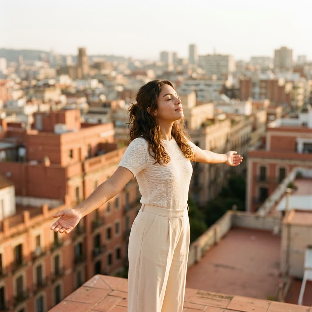 Mujer estableciendo límites emocionales sanos en su relación de pareja