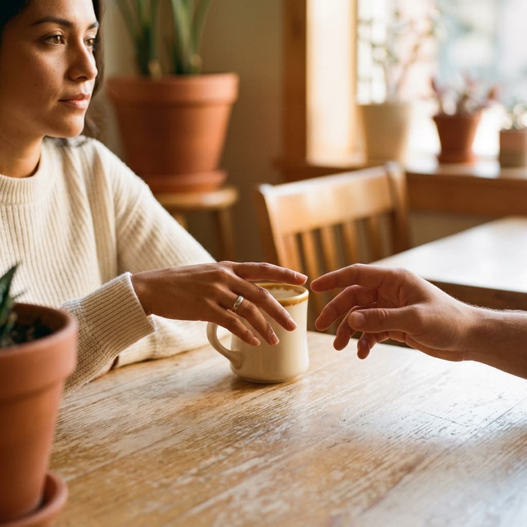 Mujer reflexionando sobre su infancia y estilo de apego emocional