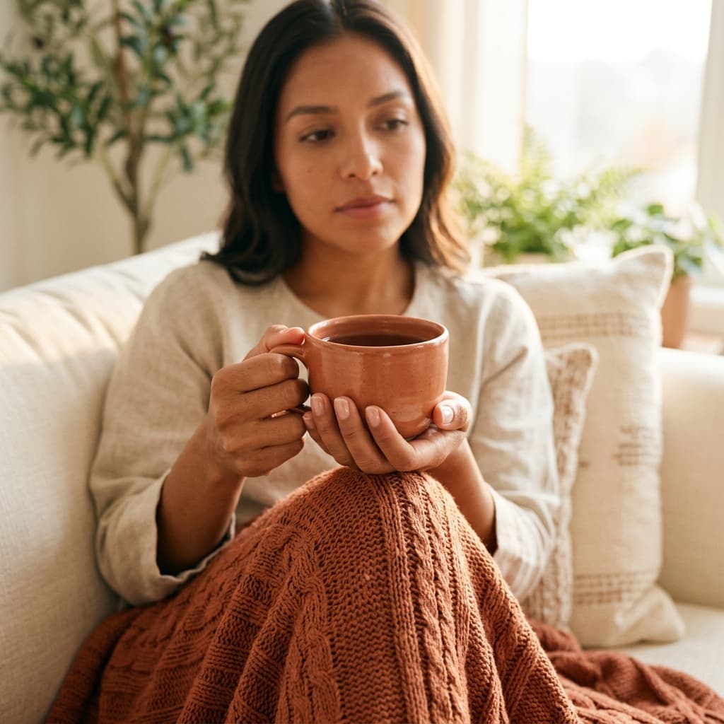 Mujer reflexionando sobre el amor y la necesidad emocional
