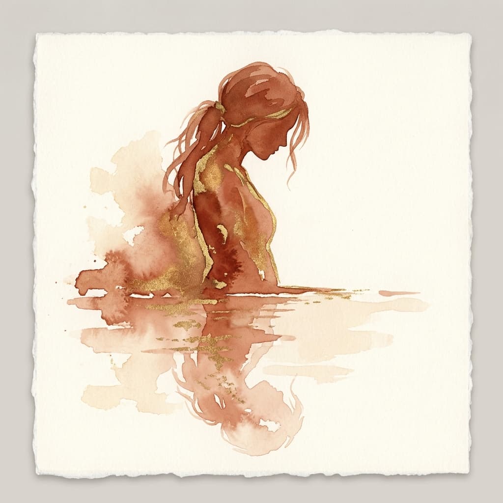 Madre abrazando a su hijo con expresión de angustia y dependencia emocional