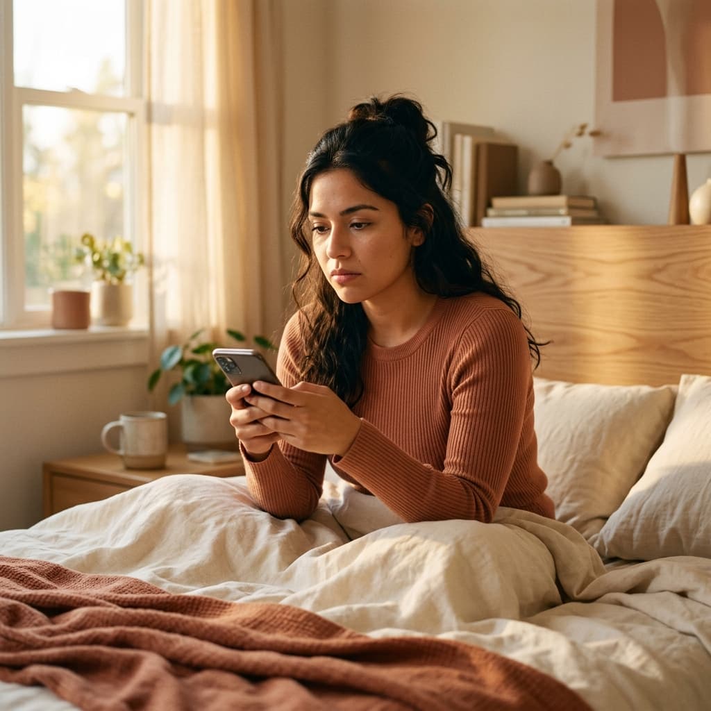 Mujer liberándose de cadenas emocionales simbolizando la dependencia emocional