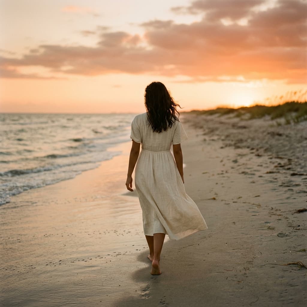 Mujer reflexionando y sanando tras una relación difícil