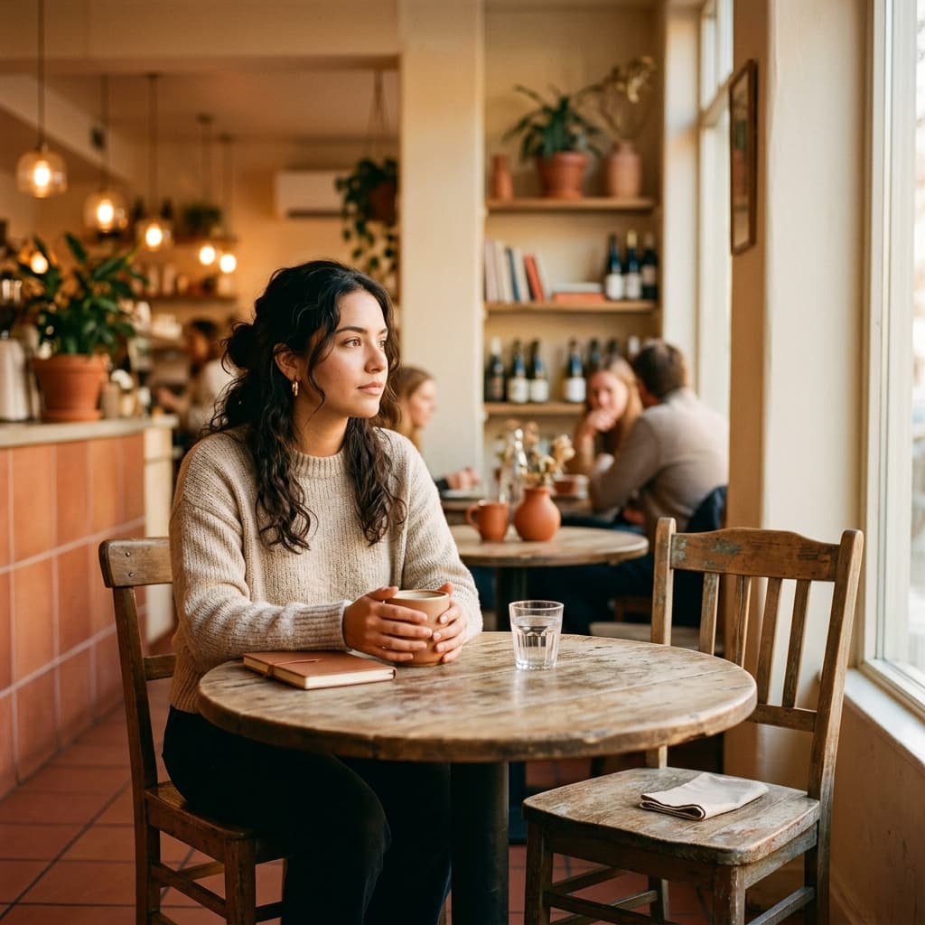 Mujer pensativa enfrentando relaciones dañinas y dependencia emocional